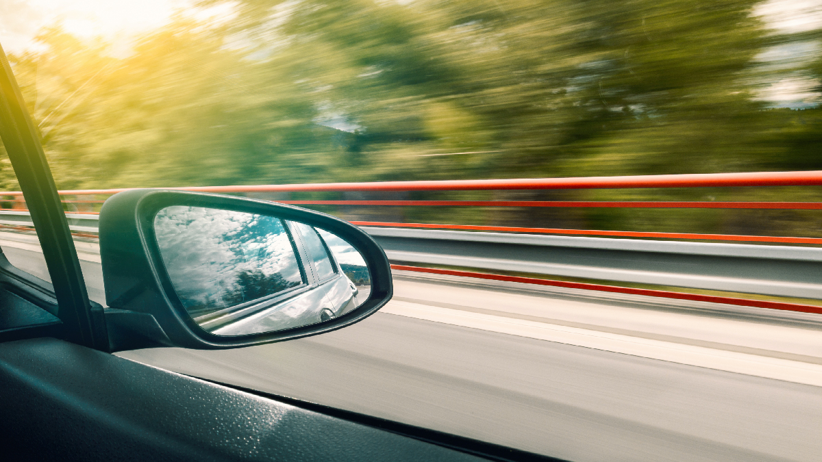 Car driving on a highway