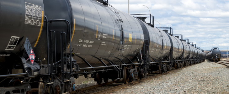 Train carrying gas and hazardous chemicals in North Dakota